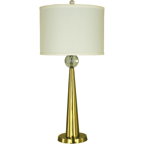 Vesuvius 28 inch 150 watt Brushed Brass Table Lamp Portable Light