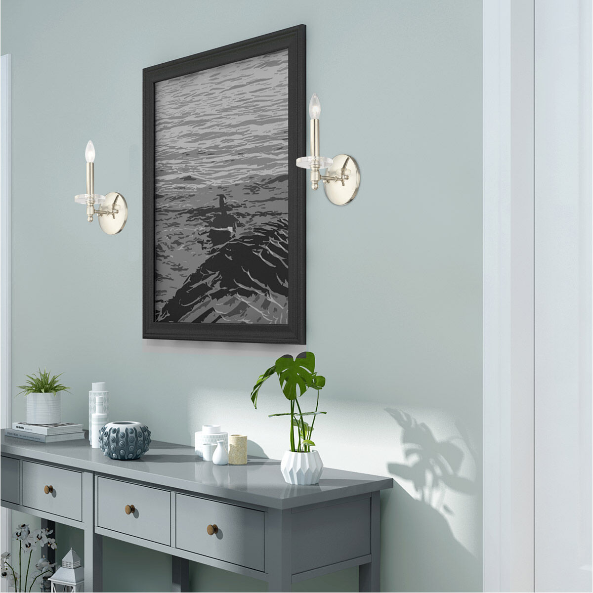 Bennington 1 Light 5 inch Polished Nickel Wall Sconce Wall Light