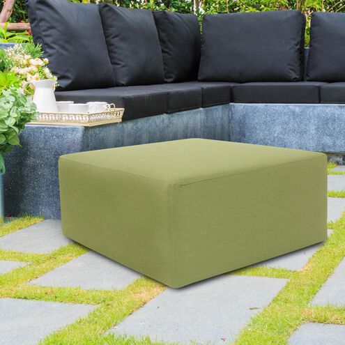Universal 36 inch Moss Outdoor Ottoman Cover, 36in Square, The Seascape Collection