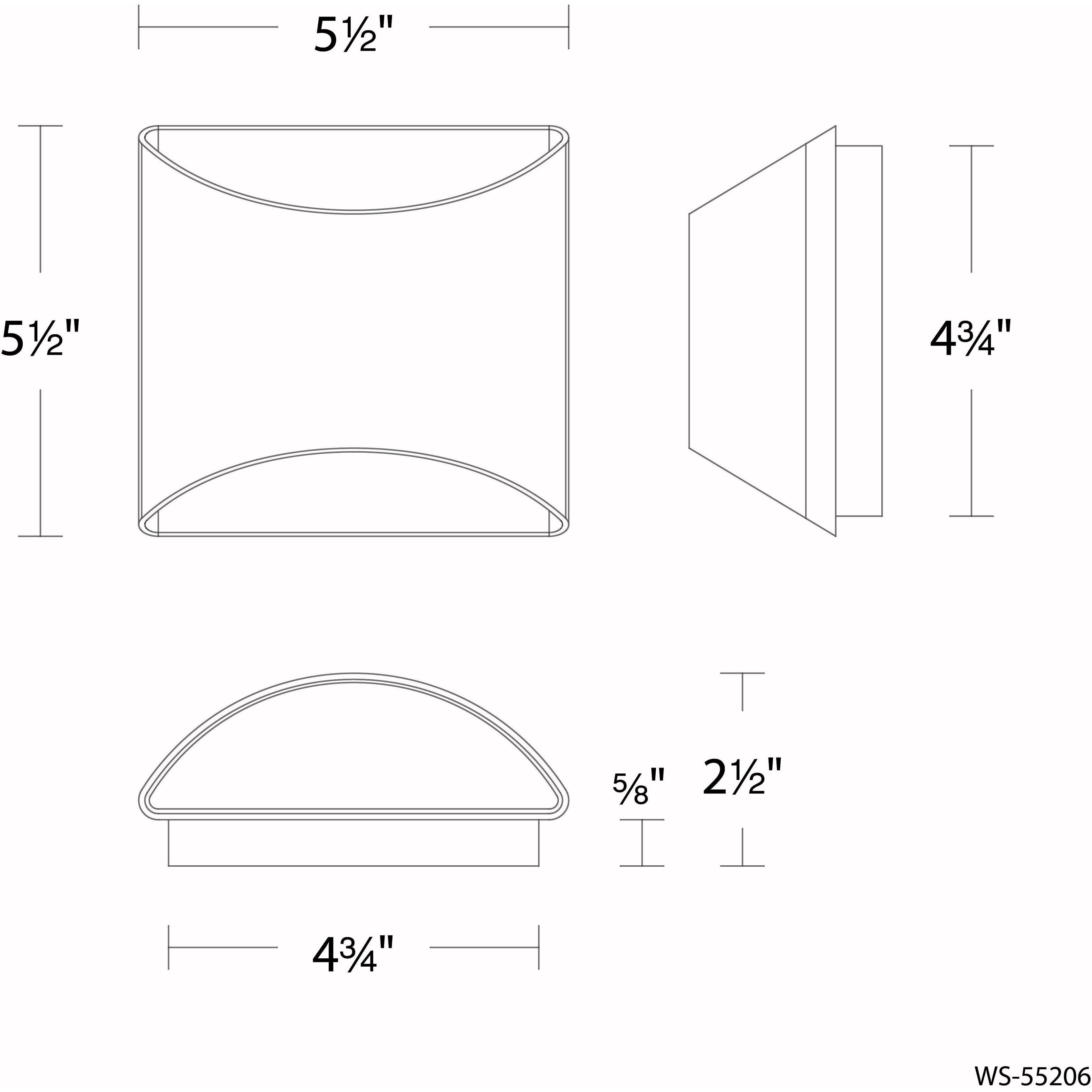 Duet Wall Sconce Wall Light in 2700K, White, dweLED
