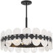 Boca 6 Light 27.5 inch Matte Black Chandelier Ceiling Light