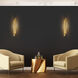 Candora LED 36 inch Brass Vanity Light Wall Light
