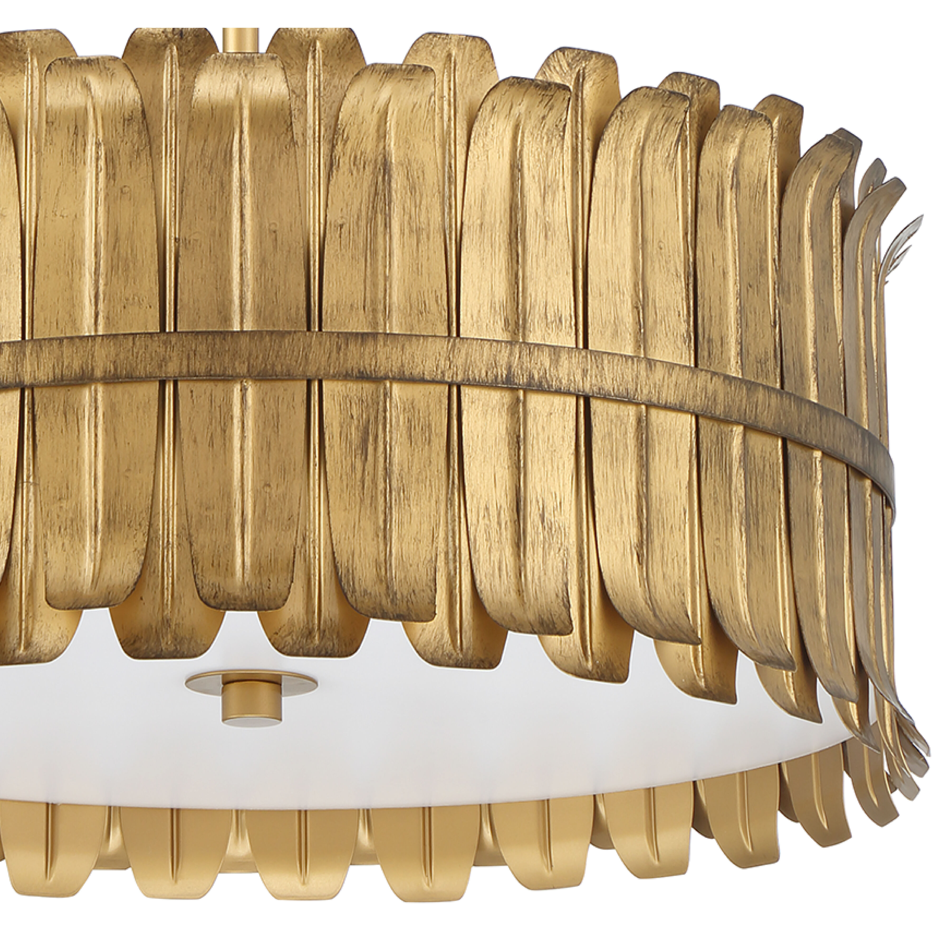 Valdaz 3 Light 18 inch Brushed Luxe Gold Pendant Ceiling Light, Large
