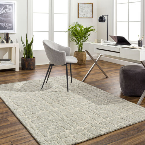 Madelyn 144 X 106 inch Light Gray Rug in 9 X 12, Rectangle