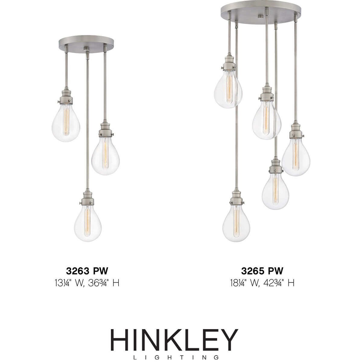 Denton 3 Light 13.25 inch Pewter Indoor Chandelier Ceiling Light