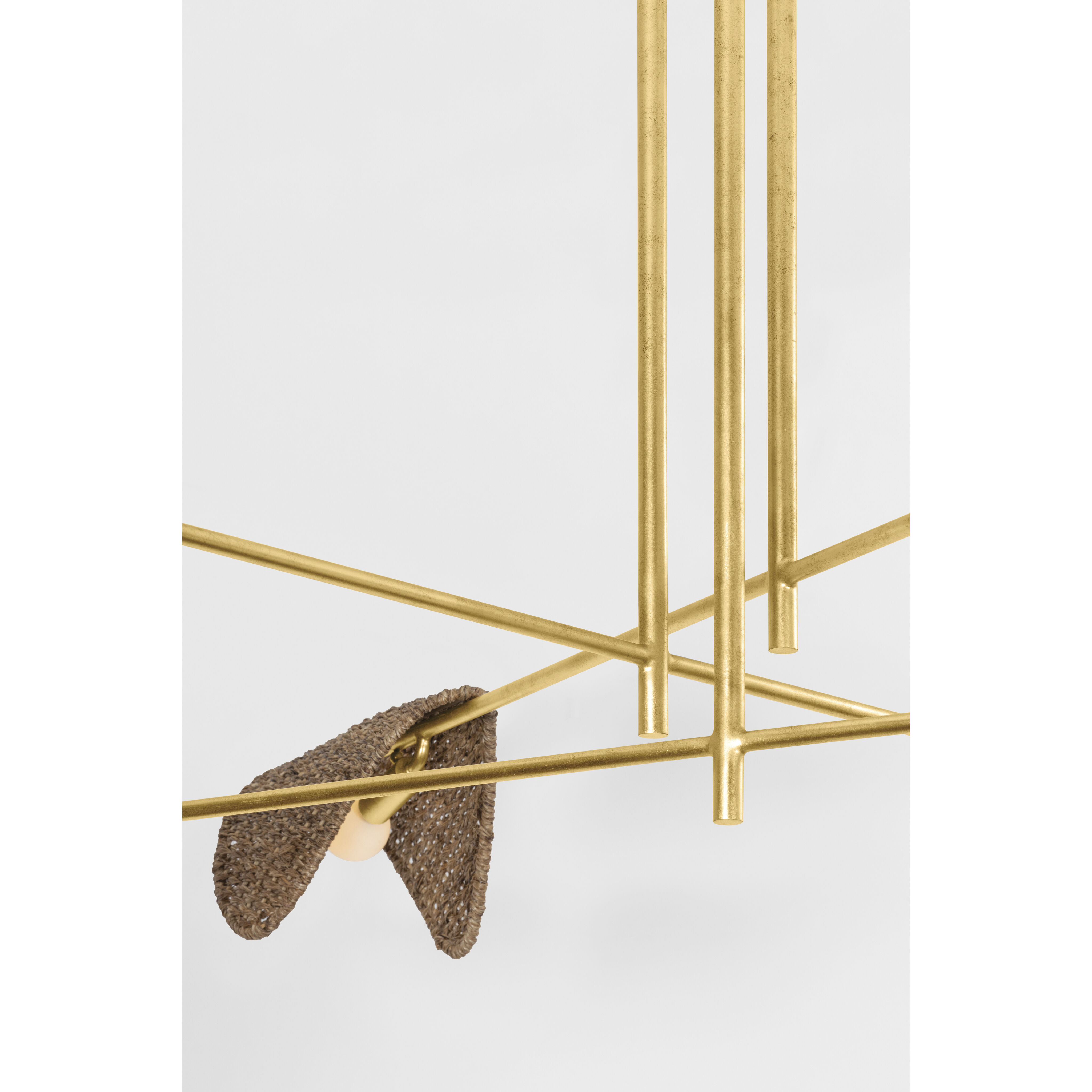 Barnaby 6 Light 60 inch Vintage Gold Leaf Chandelier Ceiling Light