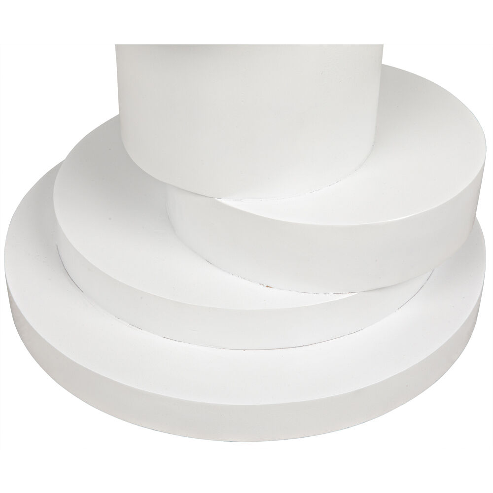 Hugo 28 X 28 inch Solid White Side Table