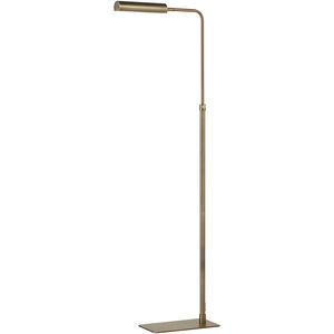 Kane 44.5 inch 40.00 watt Plated Dark Antique Brushed Brass Floor Lamp Portable Light