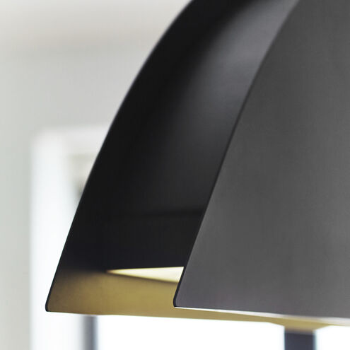 Sean Lavin Bau LED Nightshade Black Linear Suspension Ceiling Light, Integrated LED