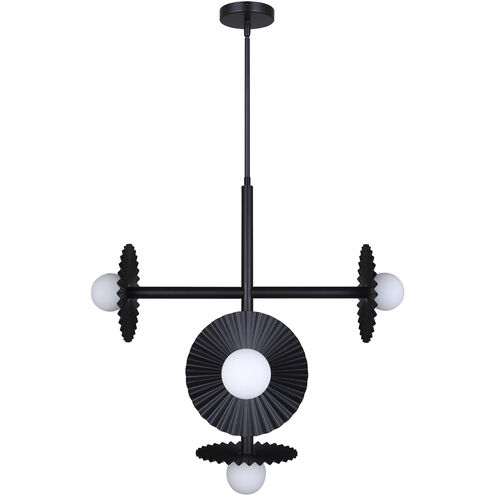 Payton 5 Light 27.5 inch Black Chandelier Ceiling Light