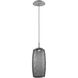 Vessel LED Classic Silver Pendant Ceiling Light in Smoke, 2700K LED, Large