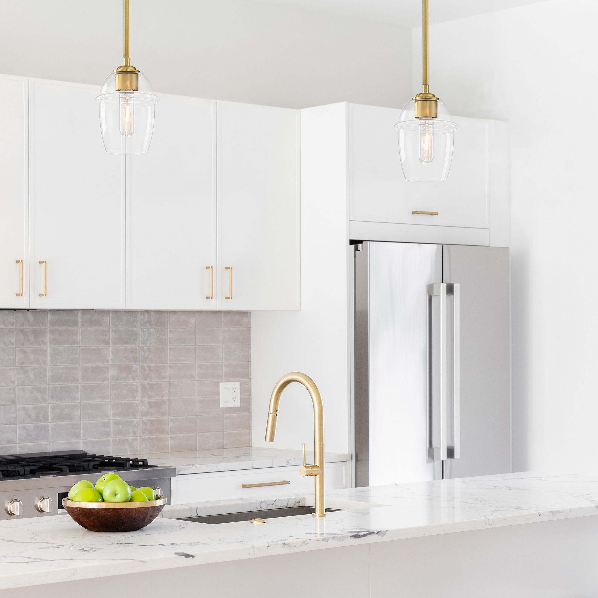 Summer Jazz 1 Light 5.5 inch Brushed Gold Pendant Ceiling Light