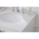 Irene 60 X 22 X 34 inch White Vanity Sink Set