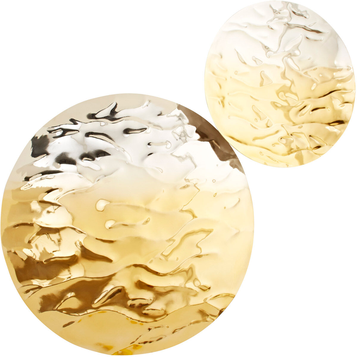 Ripple Silver and Gold Wall Decor, Large