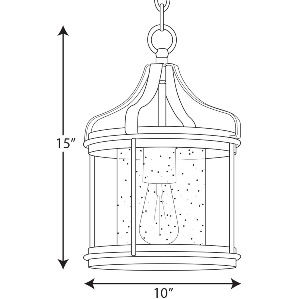 Brenham 1 Light Matte Black Pendant Ceiling Light