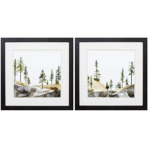 Landscapes Collection Green Framed Art