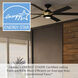 Melia 65 inch Alturas Gold with Matte Black Blades Outdoor Ceiling Fan