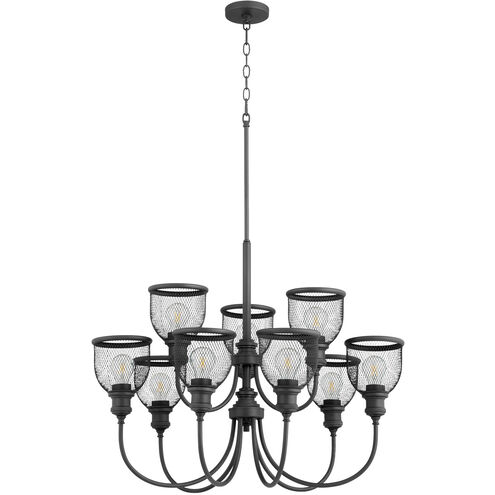 Omni 9 Light 32 inch Noir Chandelier Ceiling Light