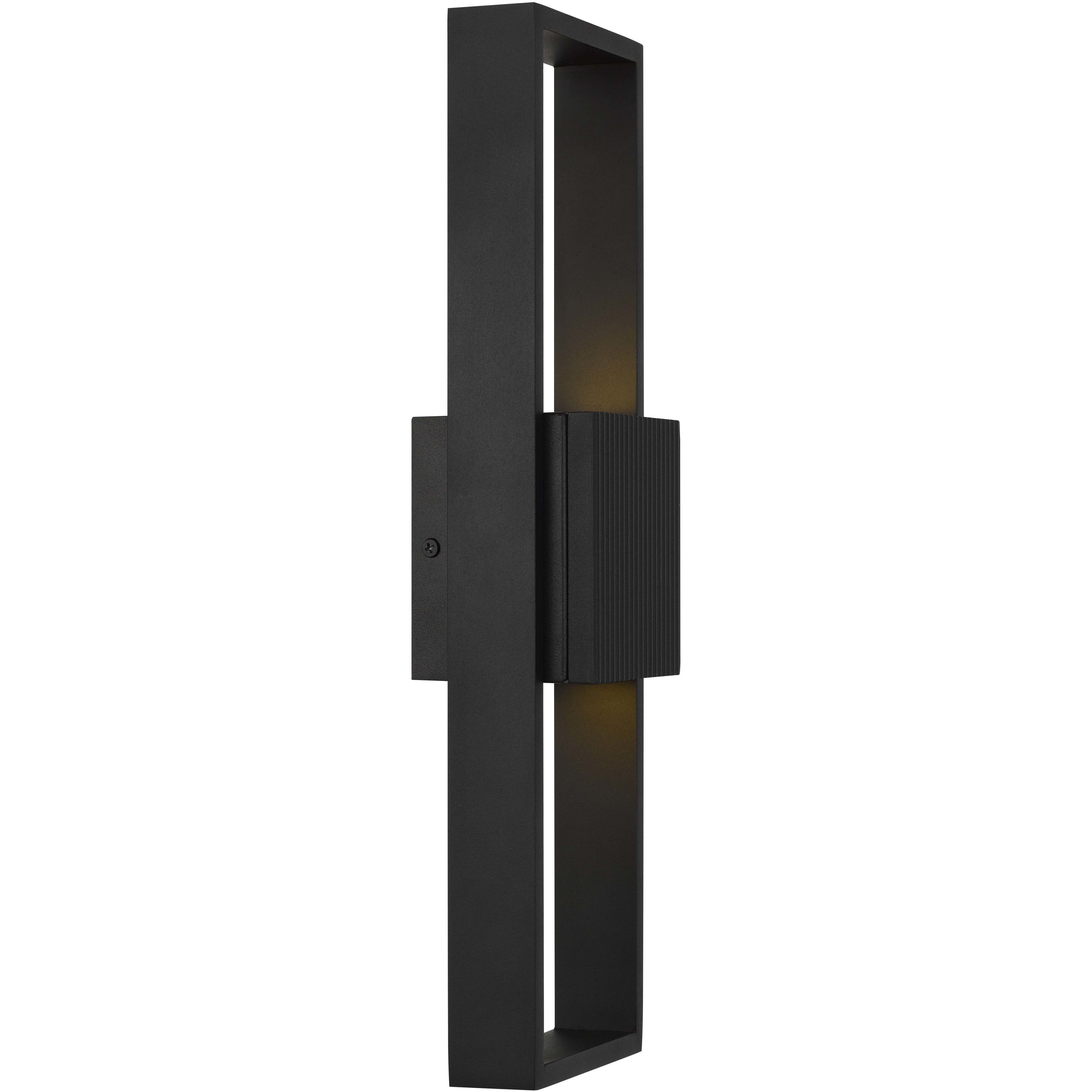 Miami LED 18 inch Sand Black Outdoor Wall Sconce