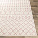 Ustad 122.05 X 94.49 inch Dusty Pink/Cream Machine Woven Rug in 8 x 10, Rectangle