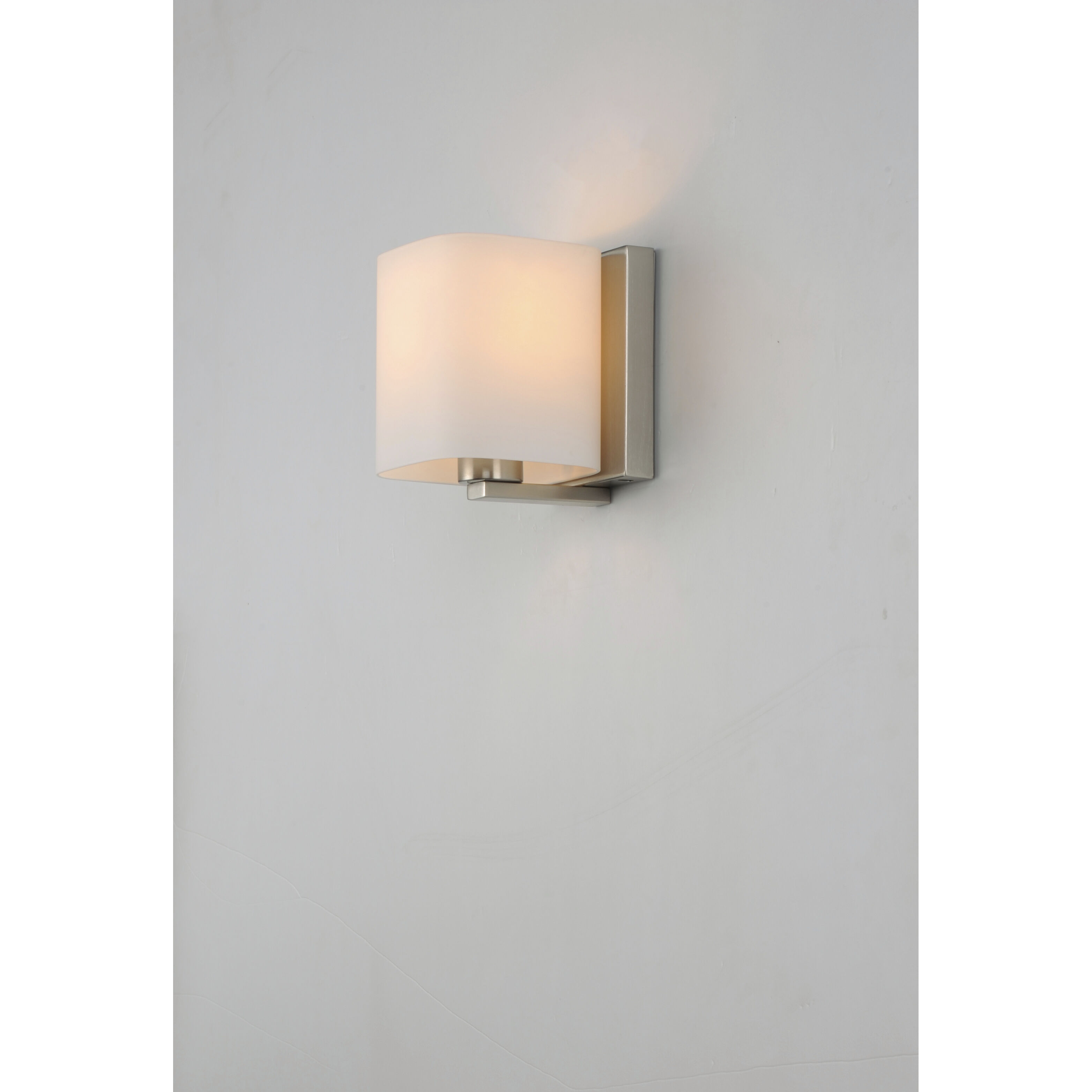 Wrap 1 Light 5.5 inch Satin Nickel Bath Vanity Wall Light