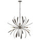 Dahlia 6 Light 32.7 inch Dark Smoke Chandelier Ceiling Light