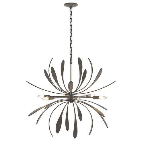 Dahlia 6 Light 32.7 inch Dark Smoke Chandelier Ceiling Light