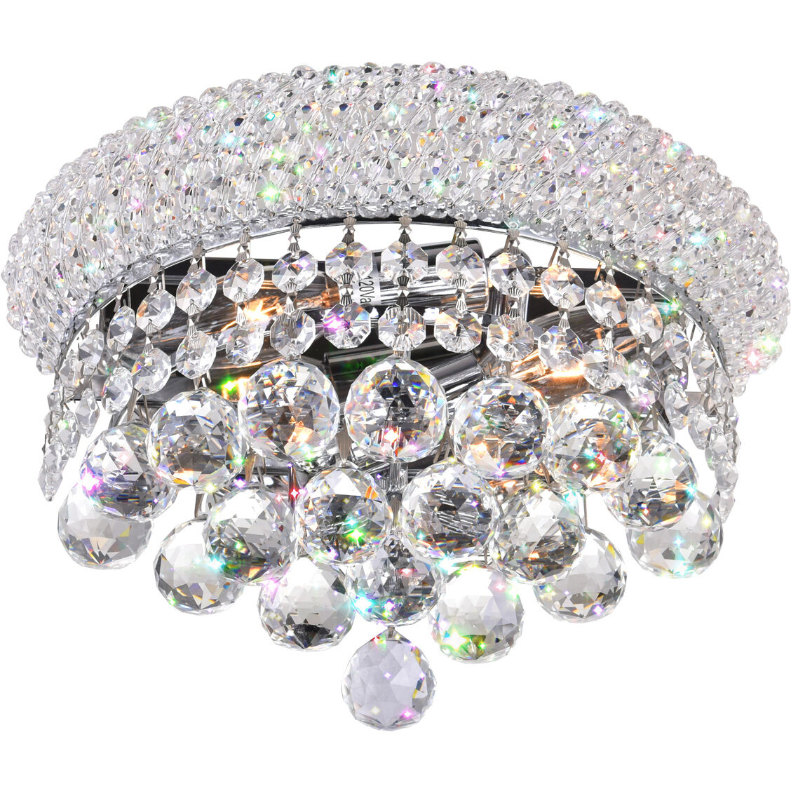 Empire 2 Light 12 inch Chrome Wall Light