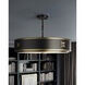 Huntsman 3 Light 24.5 inch Satin Black/Antique Brass/White Semi-Flush Mount Ceiling Light