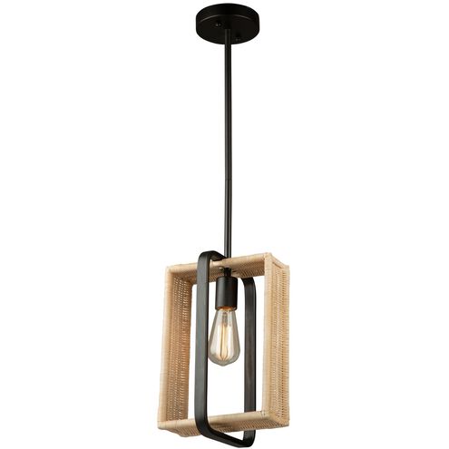 Perris LED 8 inch Black Pendant Ceiling Light