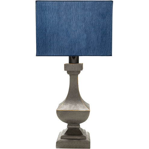 Davis 31 inch 100 watt Antique Pewter Table Lamp Portable Light