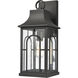 Triumph 1 Light 17.75 inch Textured Black Outdoor Wall Sconce