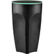 Lemy 12 inch Black and Clear Drinks Table