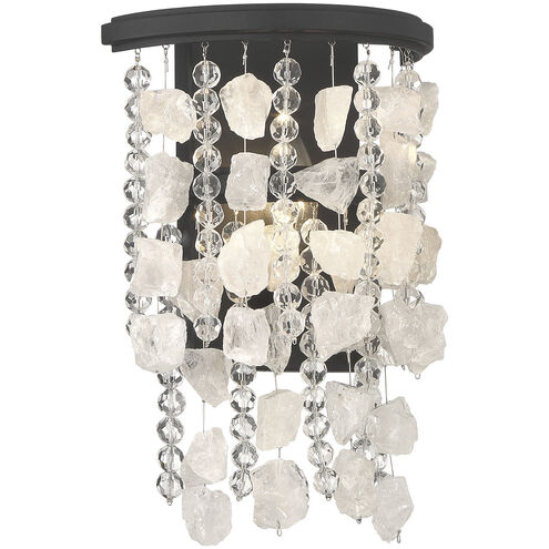 Shimmering Elegance 1 Light 4 inch Sand Coal Wall Sconce Wall Light