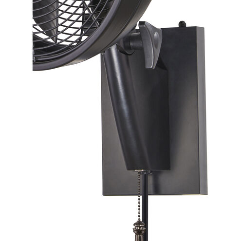 Anywhere 15 inch Matte Black with Black Blades Outdoor Oscillating Fan