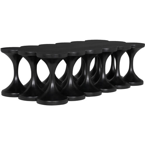 Jericho 61 X 30 inch Hand Rubbed Black Coffee Table