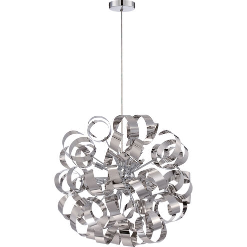 Ribbons 12 Light 23 inch Polished Chrome Foyer Light Ceiling Light