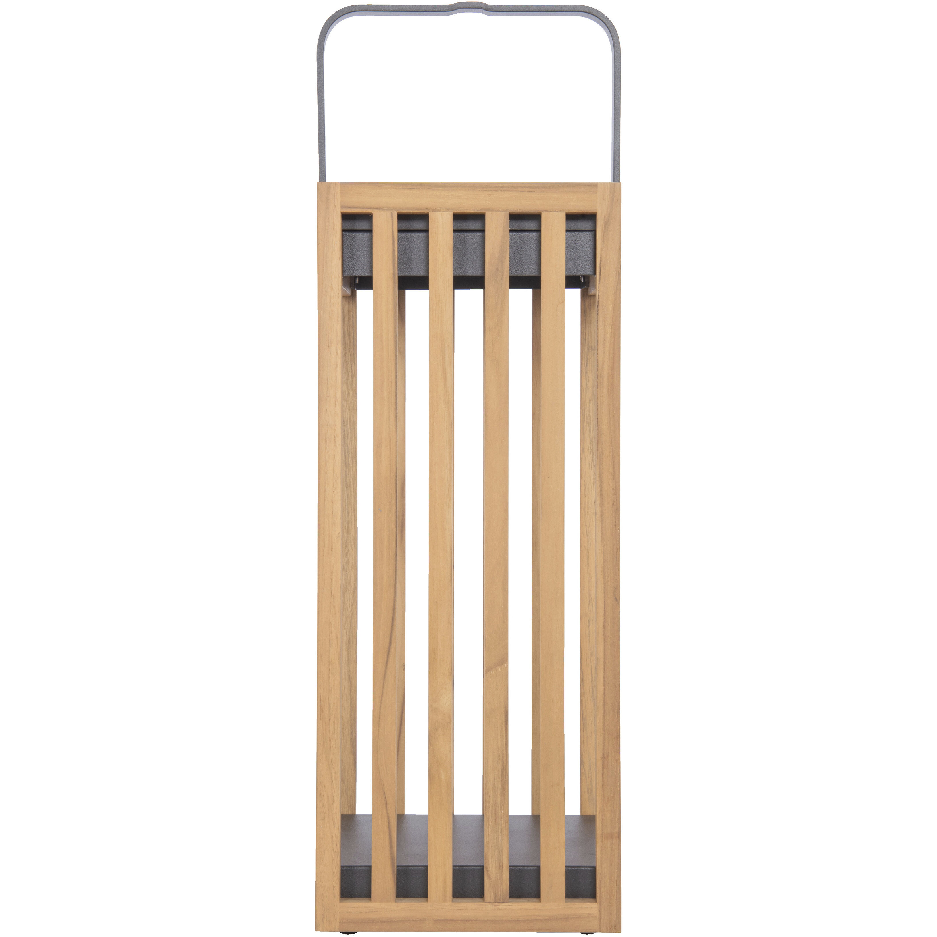 Teak 20 inch 3.00 watt Teak/Textured Grey Outdoor Rechargeable Table Lamp, Solar