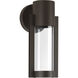 Z-1030 LED LED 12 inch Antique Bronze Outdoor Wall Lantern, Small, Progress LED