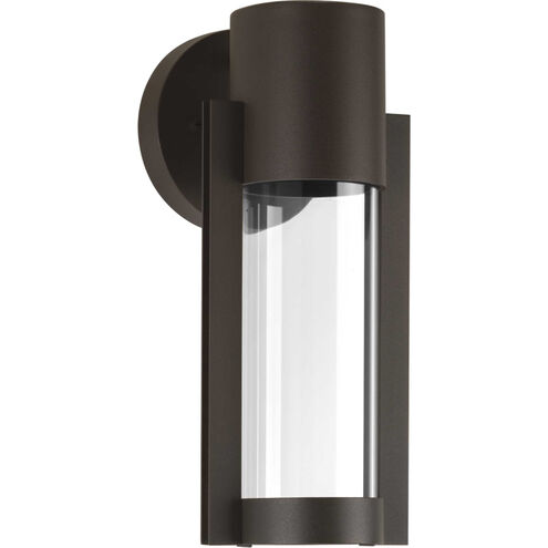 Z-1030 LED LED 12 inch Antique Bronze Outdoor Wall Lantern, Small, Progress LED