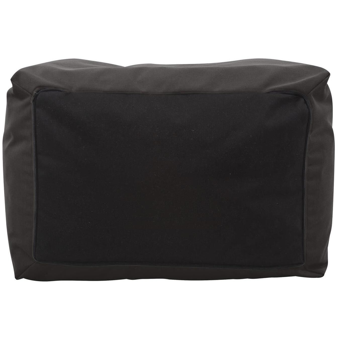 Seascape 18.25 inch Charcoal Outdoor Pouf Bench