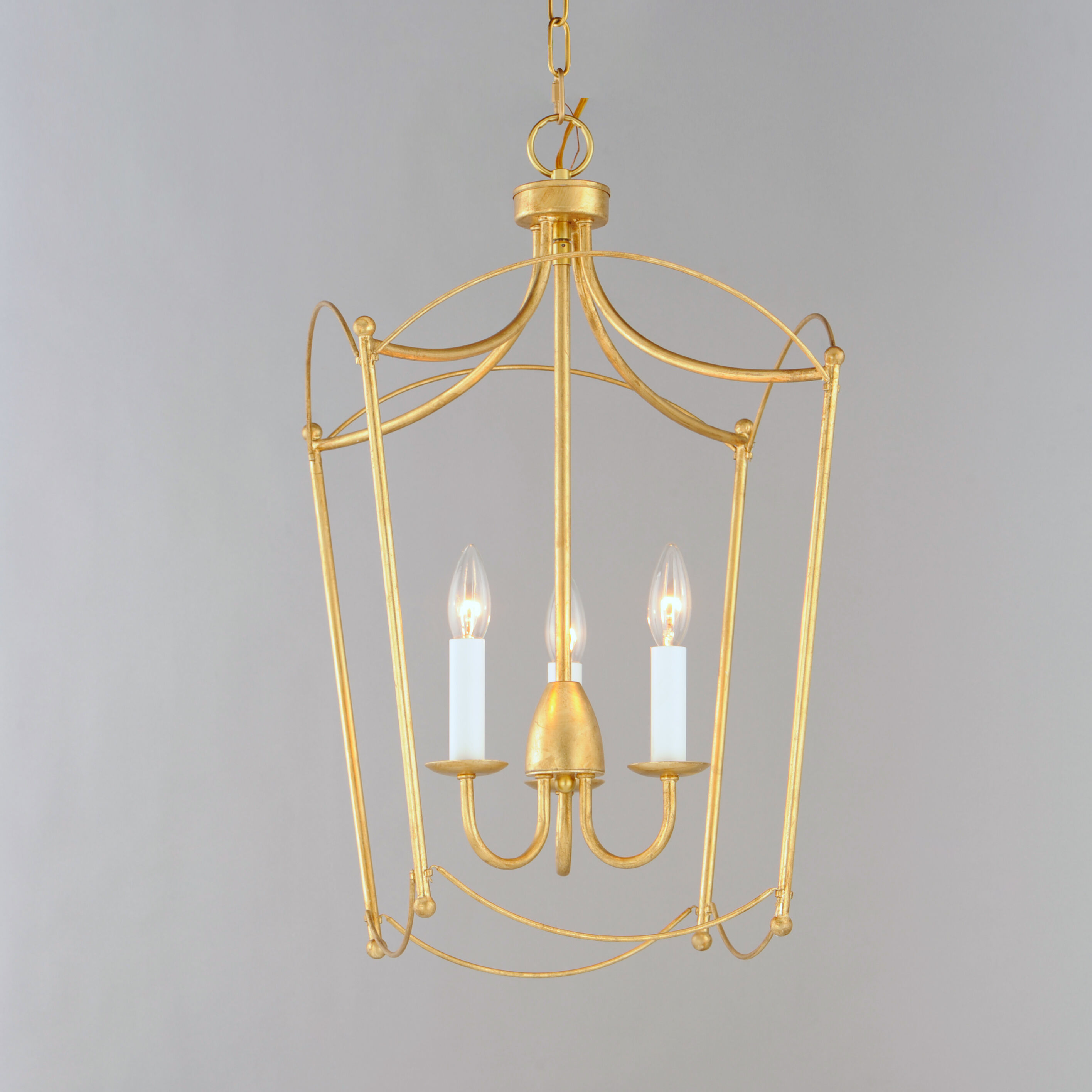 Plumette 3 Light 14 inch Gold Leaf Multi-Light Pendant Ceiling Light