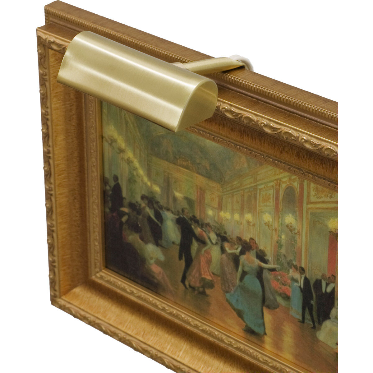 Classic Traditional 15 watt 4 inch Satin Brass Picture Light Wall Light