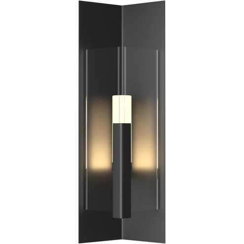 Summit 1 Light 27.3 inch Coastal Black Outdoor Sconce in Clear, Medium