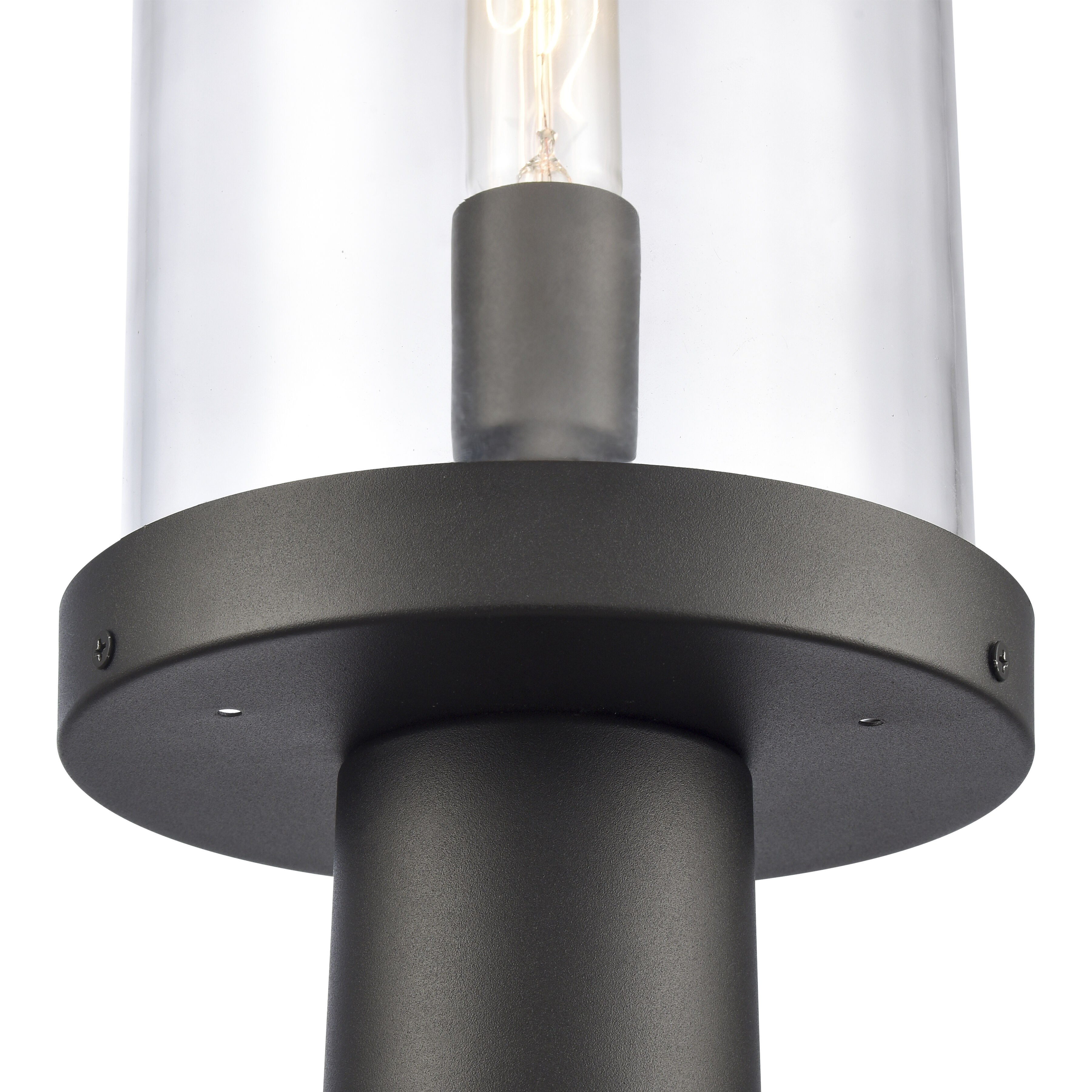 Hopkins 1 Light 20.75 inch Charcoal Outdoor Post Light