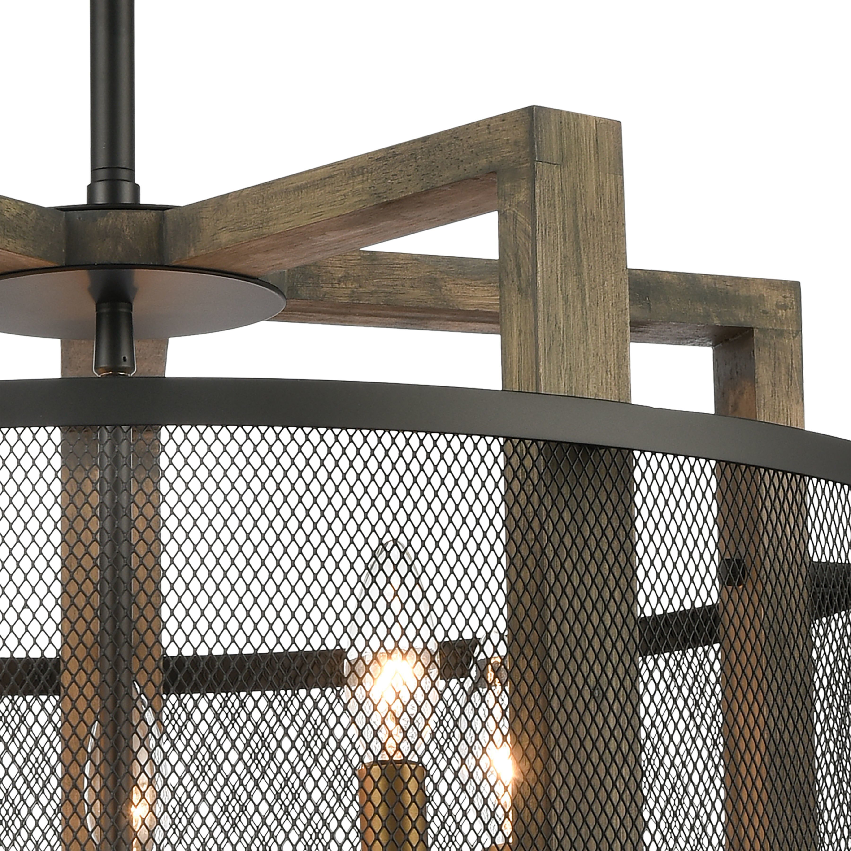 Woodbridge 5 Light 22 inch Matte Black Chandelier Ceiling Light