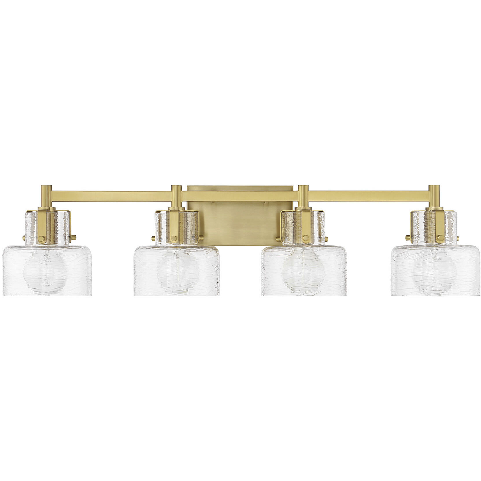 Dover 4 Light 33.25 inch Warm Brass Bathroom Vanity Light Wall Light