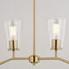 Beverly LED 36 inch Muted Brass Linear Chandelier Ceiling Light