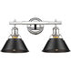 Yep Orwell Vanity Wall Light in Chrome, Matte Black