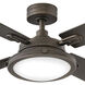 Collier 54 inch Metallic Matte Bronze with Walnut, Metallic Matte Bronze Blades Fan